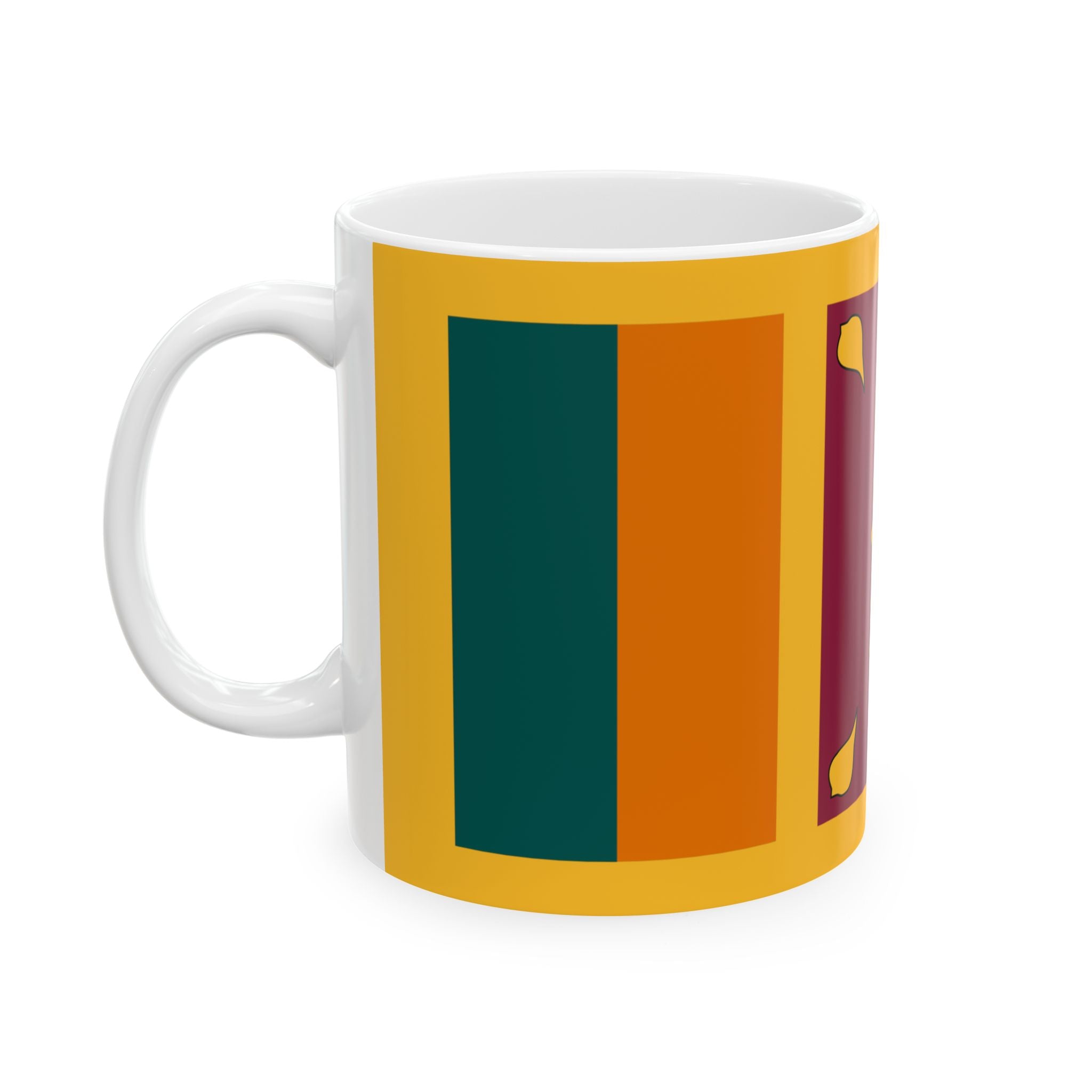 Sri Lanka Flag Mug | Patriotic Coffee Cup | Gift for Expats, Sri Lanka Heritage & Travelers