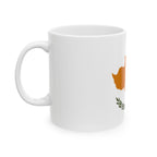 Cyprus Flag Mug | Patriotic Coffee Cup | Gift for Expats, Cyprus Heritage & Travelers