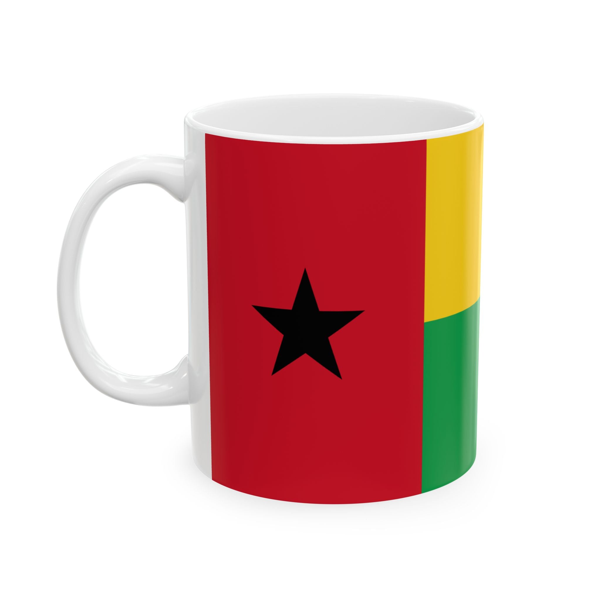 Guinea-Bissau Flag Mug | Patriotic Coffee Cup | Gift for Expats, Guinea-Bissau Heritage & Travelers