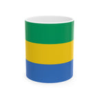 Gabon Flag Mug | Patriotic Coffee Cup | Gift for Expats, Gabon Heritage & Travelers