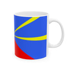 Réunion Flag Mug | Patriotic Coffee Cup | Gift for Expats, Réunion Heritage & Travelers