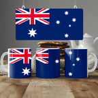 Australia Flag Mug | Patriotic Coffee Cup | Gift for Expats, Australia Heritage & Travelers