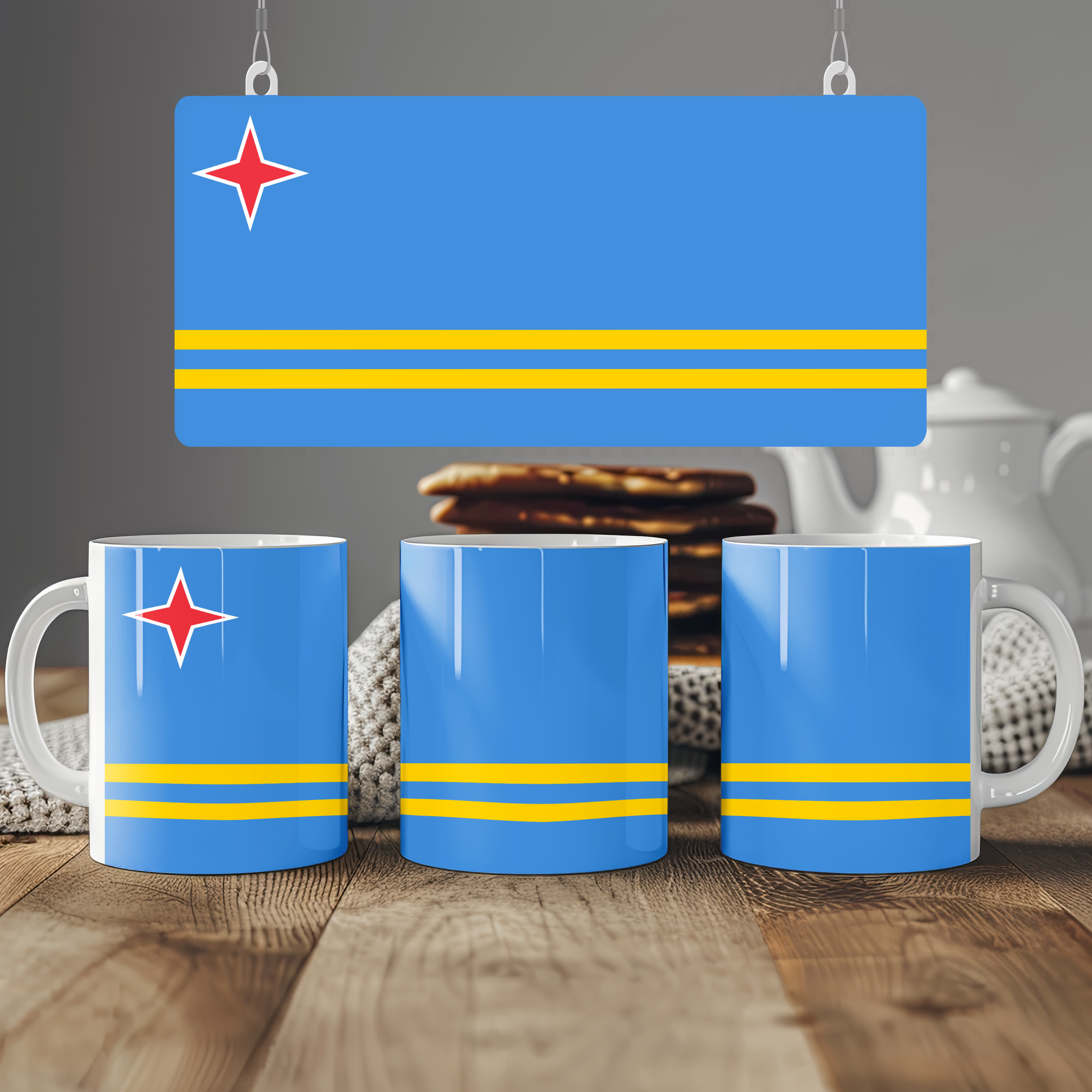 Aruba Flag Mug | Patriotic Coffee Cup | Gift for Expats, Aruba Heritage & Travelers