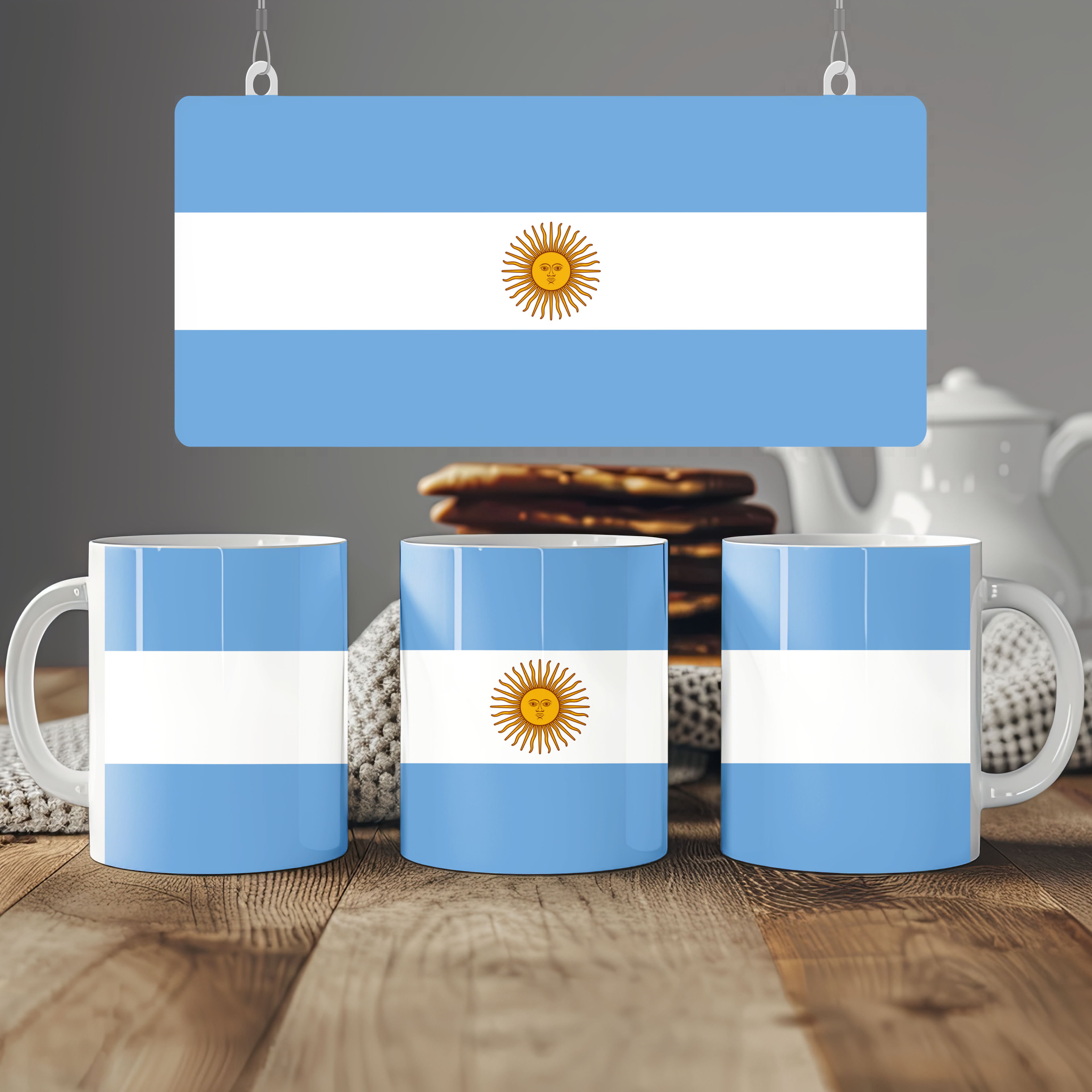 Argentina Flag Mug | Patriotic Coffee Cup | Gift for Expats, Argentina Heritage & Travelers
