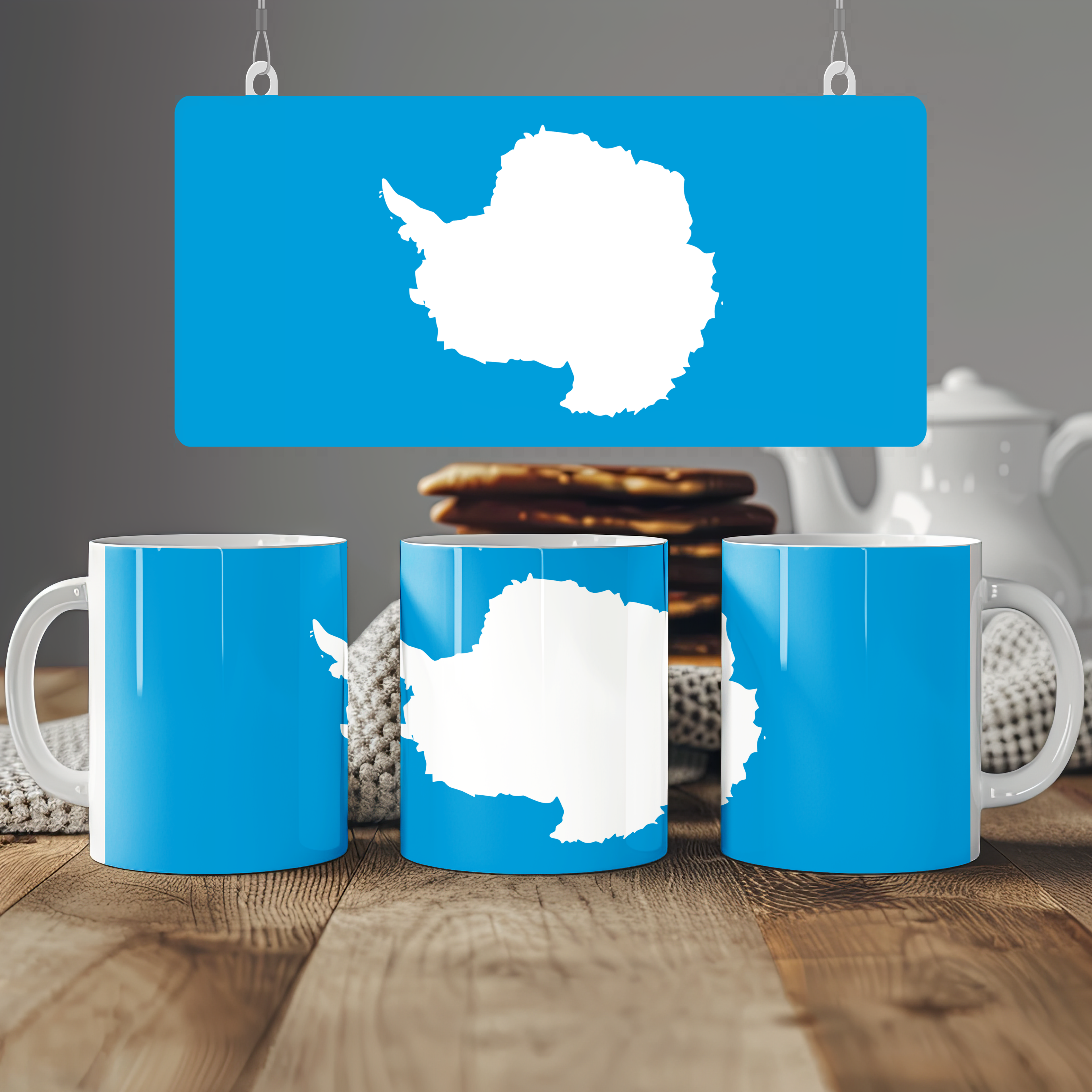 Antarctica Flag Mug | Patriotic Coffee Cup | Gift for Expats, Antarctica Heritage & Travelers