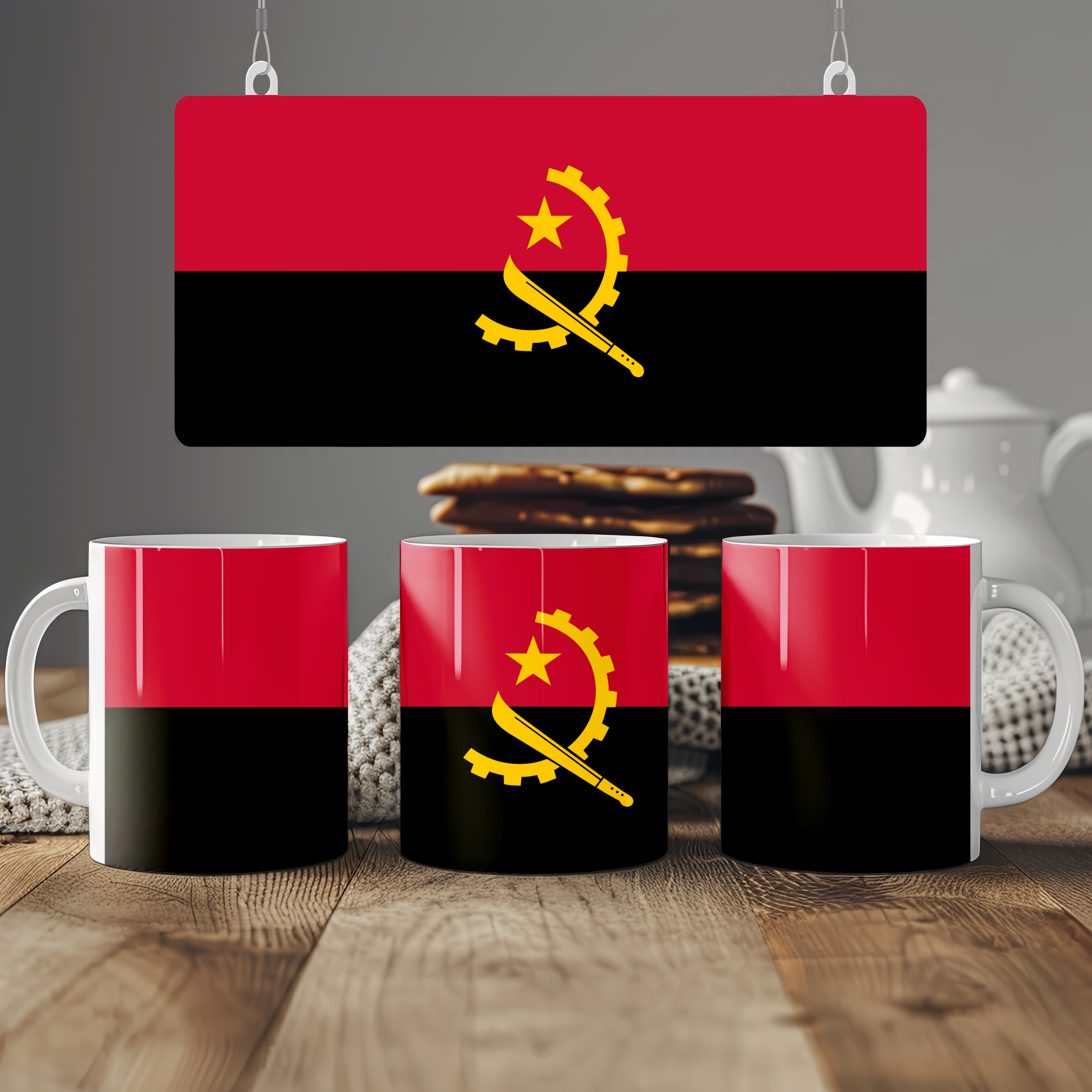 Angola Flag Mug | Patriotic Coffee Cup | Gift for Expats, Angola Heritage & Travelers