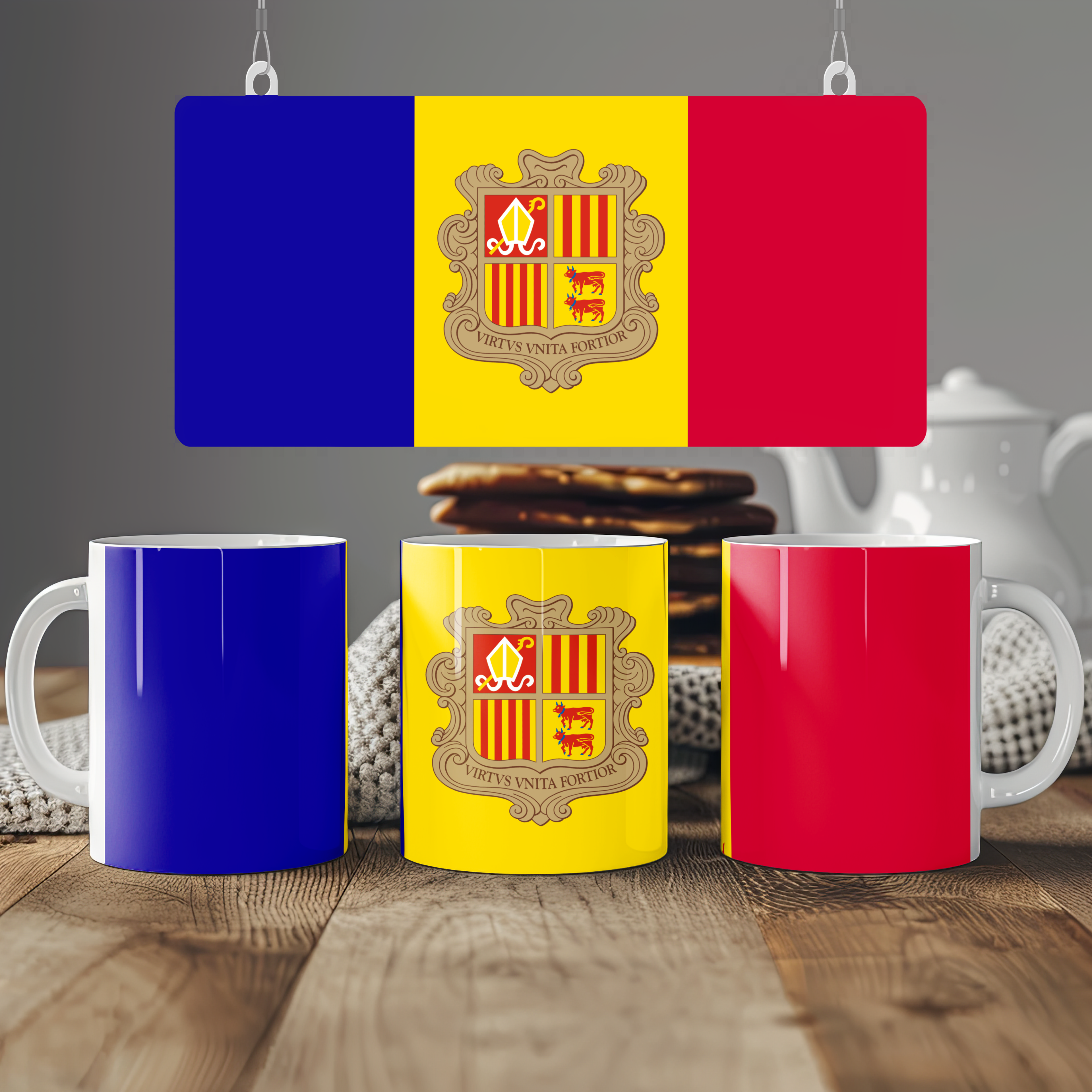Andorra Flag Mug | Patriotic Coffee Cup | Gift for Expats, Andorra Heritage & Travelers