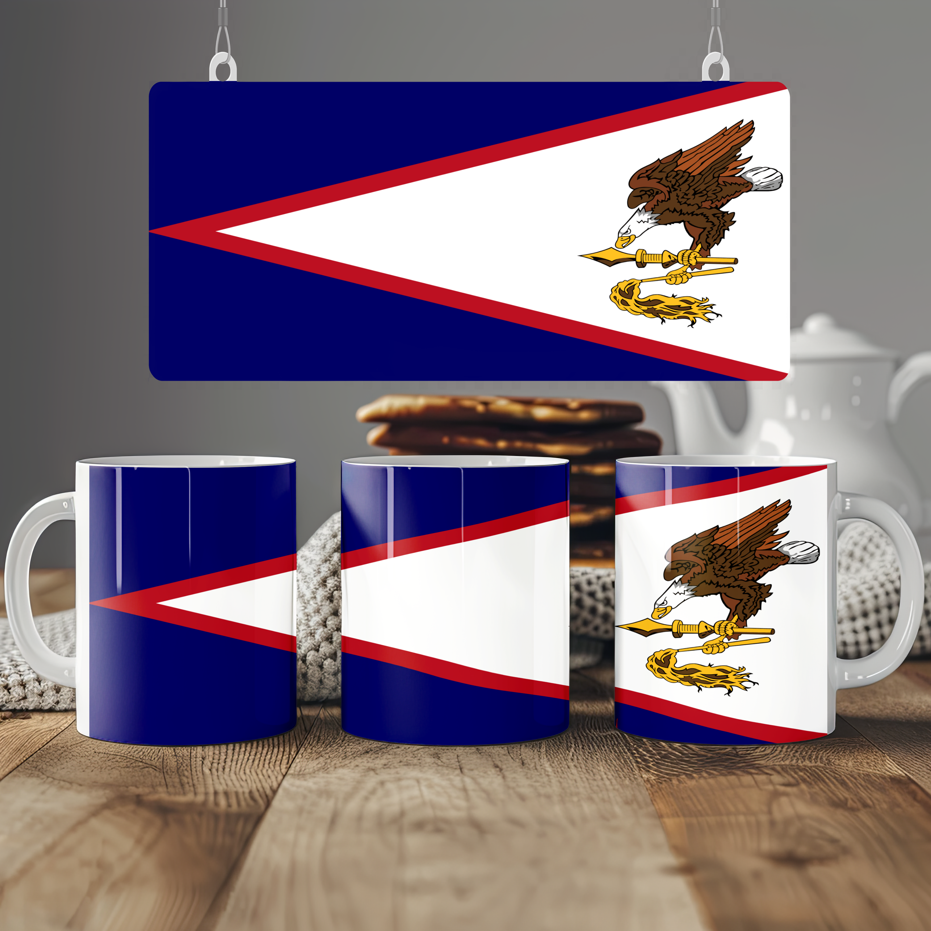 American Samoa Flag Mug | Patriotic Coffee Cup | Gift for Expats, American Samoa Heritage & Travelers