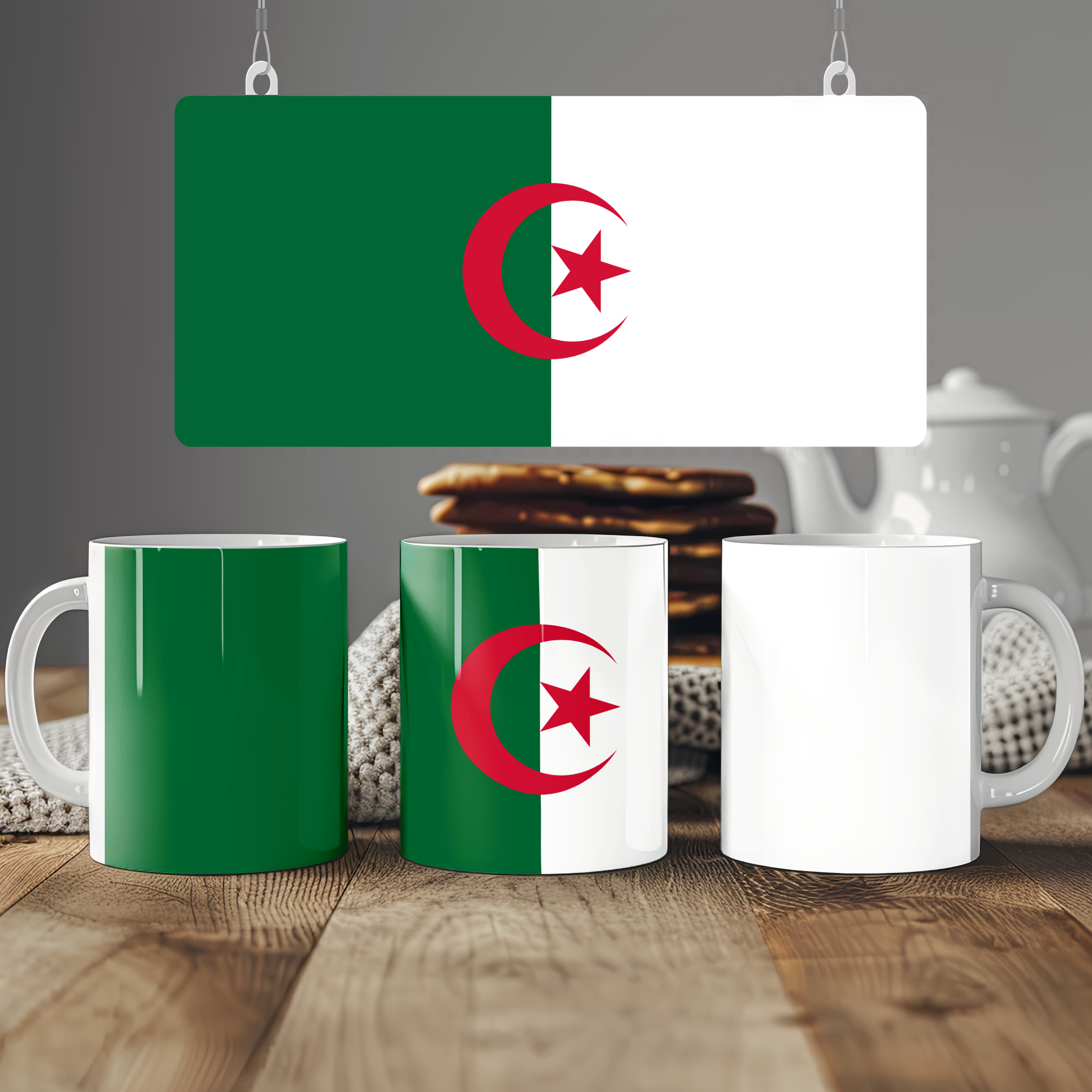 Algeria Flag Mug | Patriotic Coffee Cup | Gift for Expats, Algeria Heritage & Travelers