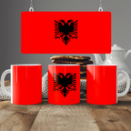Albania Flag Mug | Patriotic Coffee Cup | Gift for Expats, Albania Heritage & Travelers
