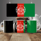Afghanistan Flag Mug | Patriotic Coffee Cup | Gift for Expats, Afghanistan Heritage & Travelers
