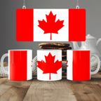Canada Flag Mug | Patriotic Coffee Cup | Gift for Expats, Canada Heritage & Travelers