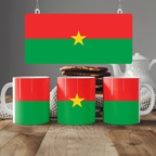 Burkina Faso Flag Mug | Patriotic Coffee Cup | Gift for Expats, Burkina Faso Heritage & Travelers