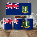 British Virgin Islands Flag Mug | Patriotic Coffee Cup | Gift for Expats, British Virgin Islands Heritage & Travelers