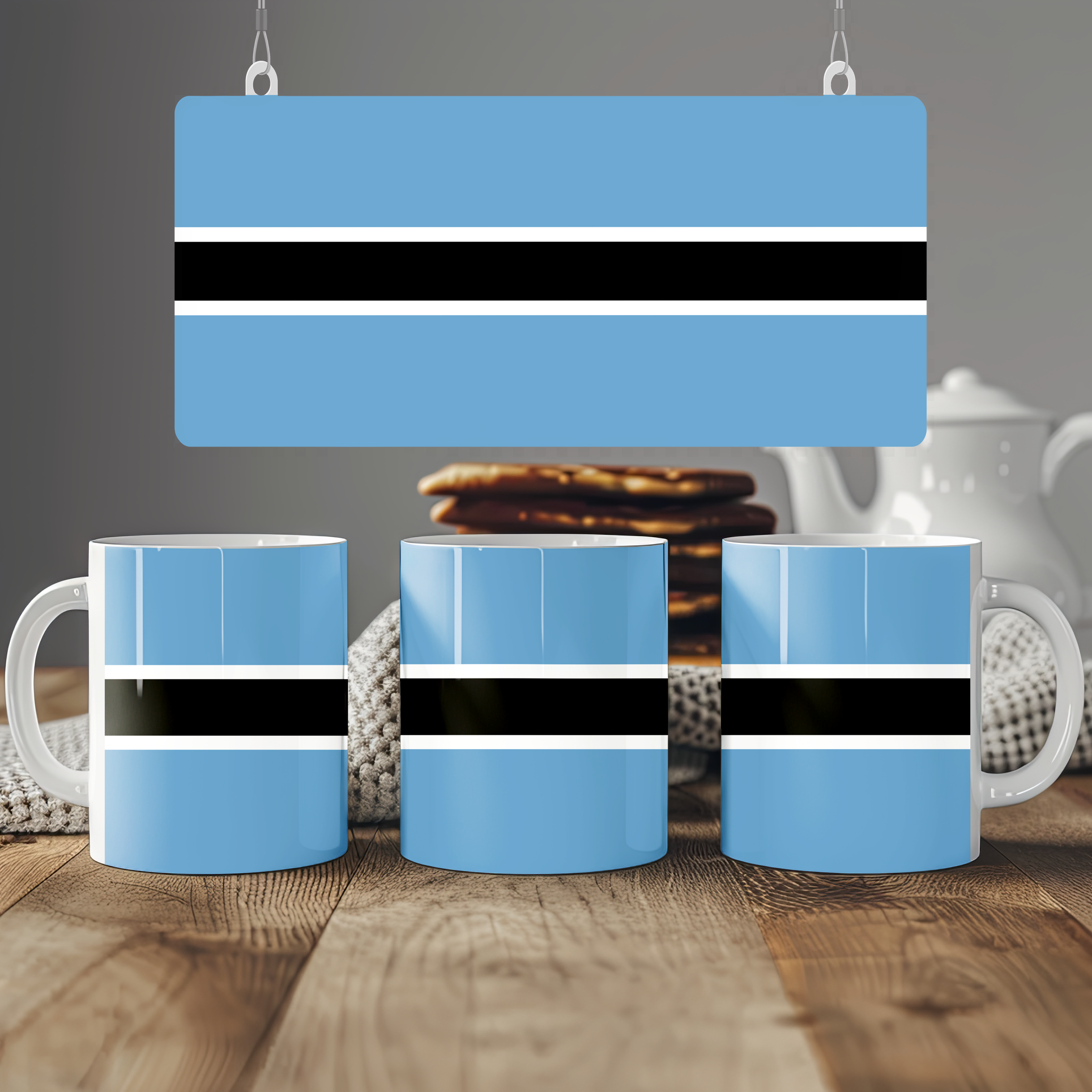 Botswana Flag Mug | Patriotic Coffee Cup | Gift for Expats, Botswana Heritage & Travelers