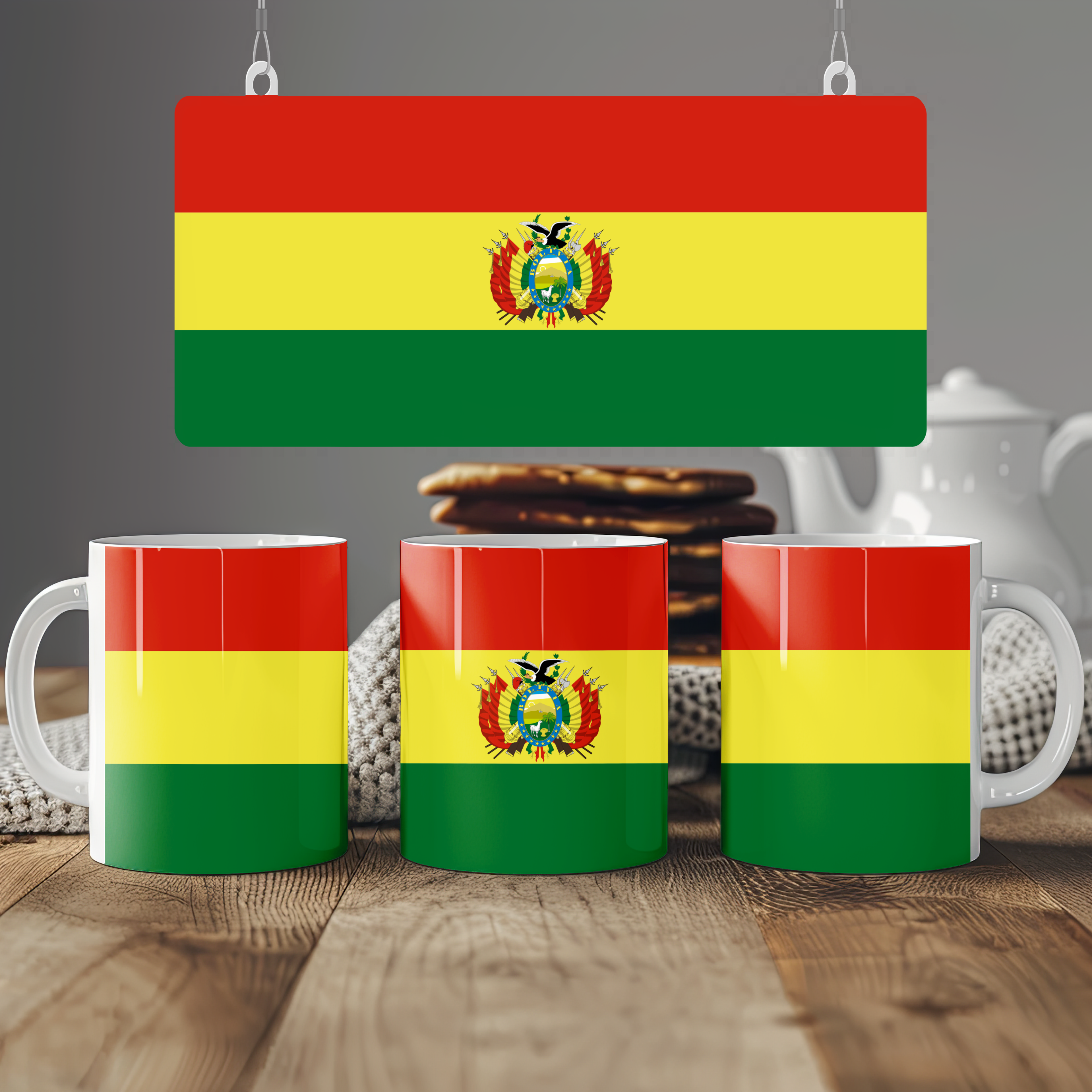 Bolivia Flag Mug | Patriotic Coffee Cup | Gift for Expats, Bolivia Heritage & Travelers