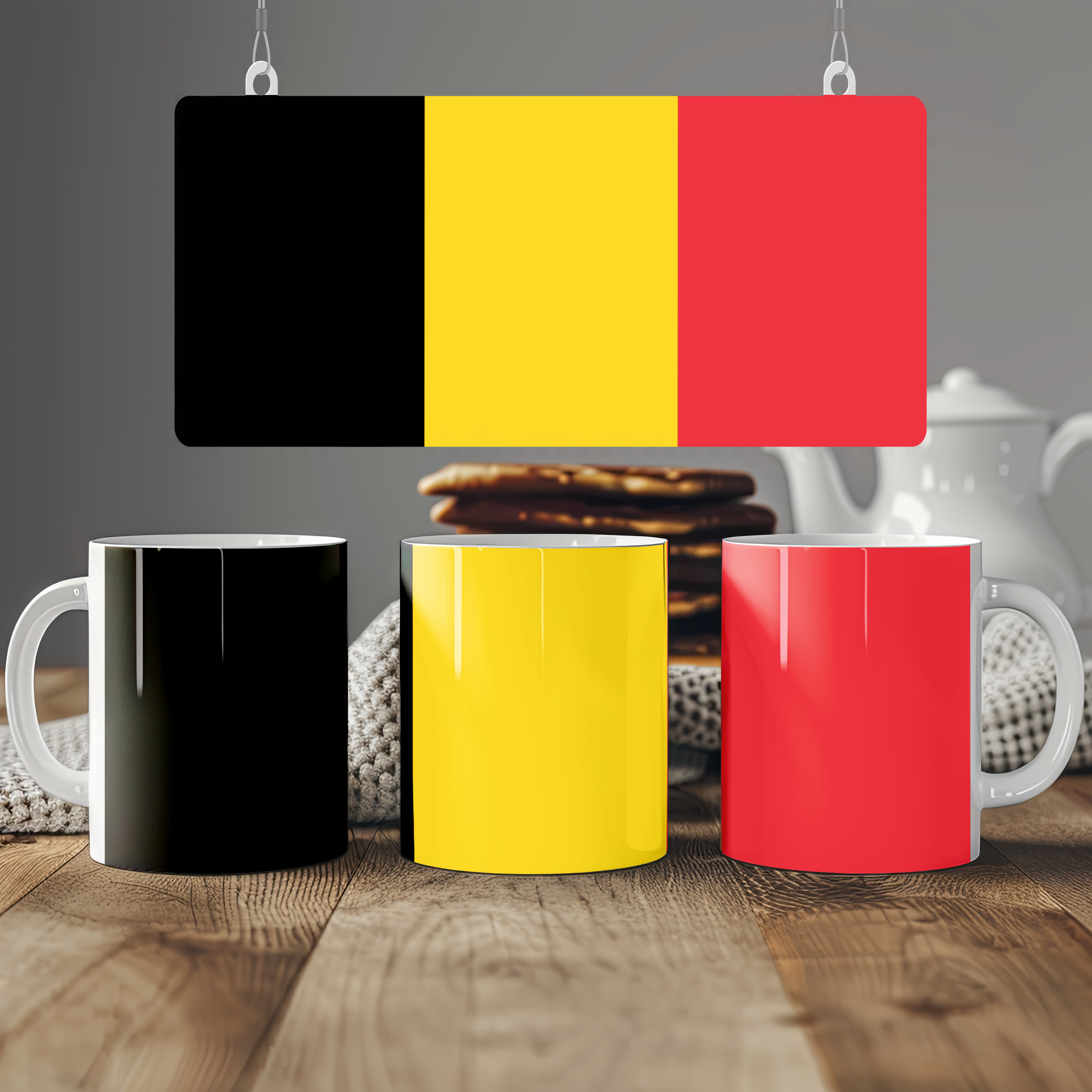 Belgium Flag Mug | Patriotic Coffee Cup | Gift for Expats, Belgium Heritage & Travelers