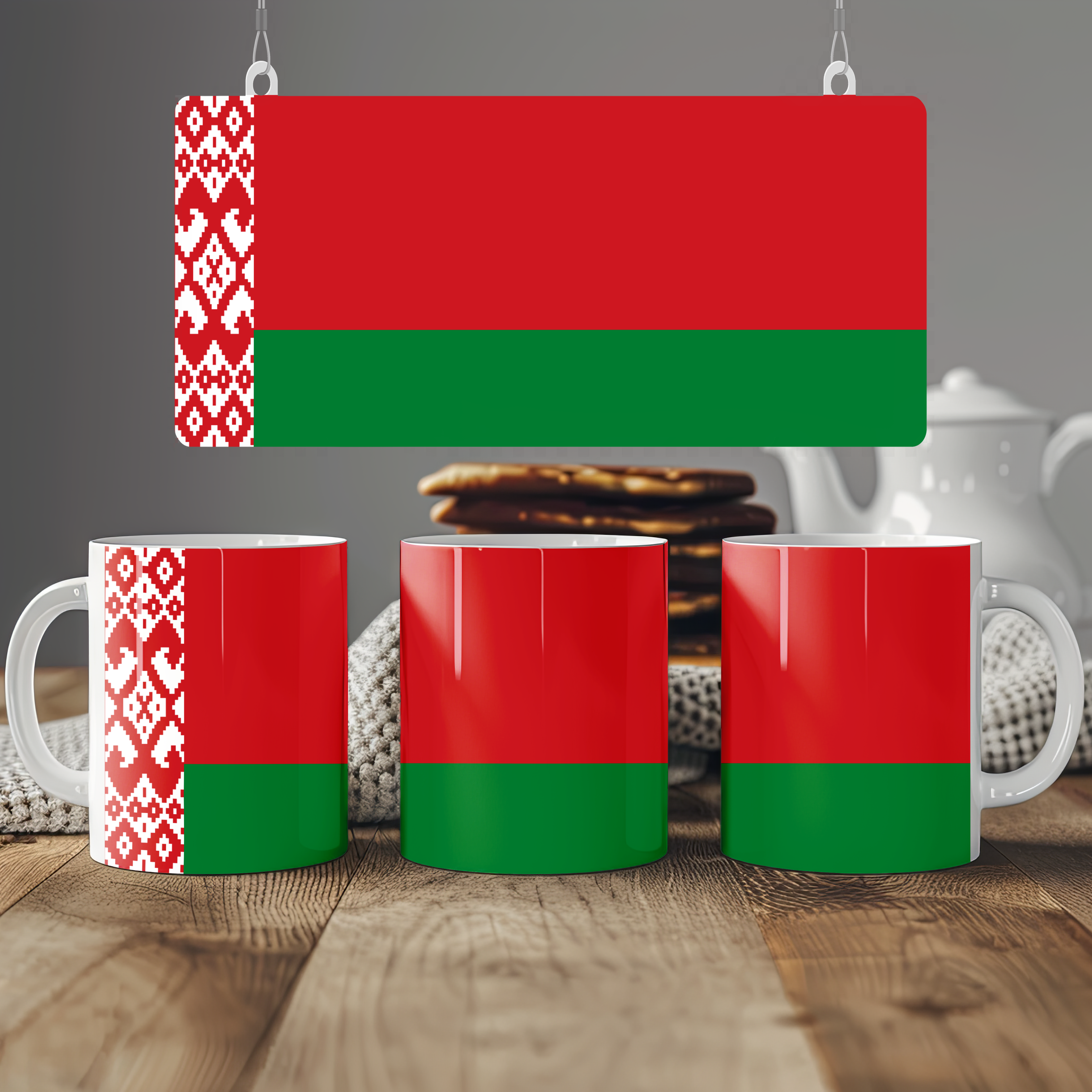 Belarus Flag Mug | Patriotic Coffee Cup | Gift for Expats, Belarus Heritage & Travelers