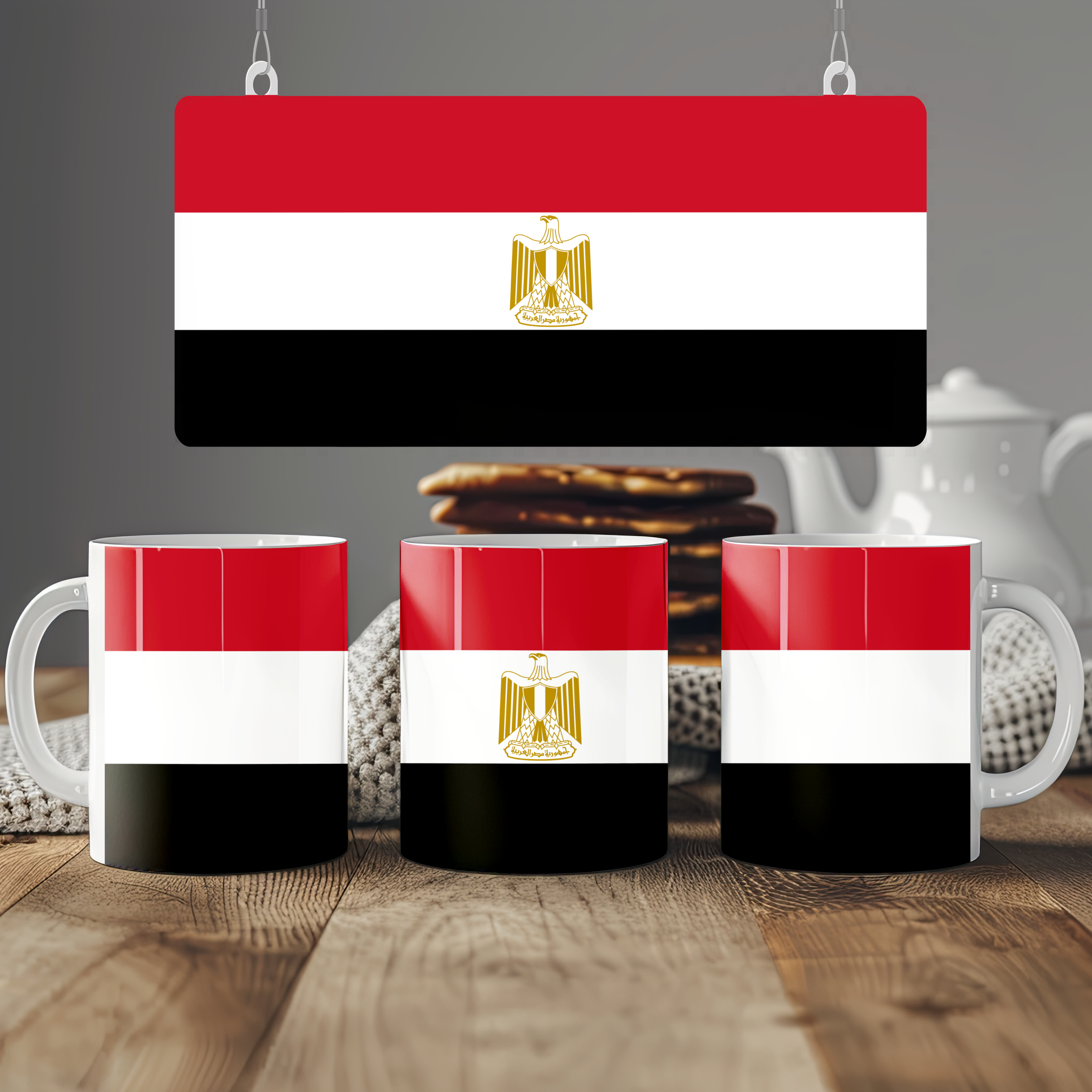 Egypt Flag Mug | Patriotic Coffee Cup | Gift for Expats, Egypt Heritage & Travelers
