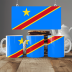 DR Congo Flag Mug | Patriotic Coffee Cup | Gift for Expats, DR Congo Heritage & Travelers