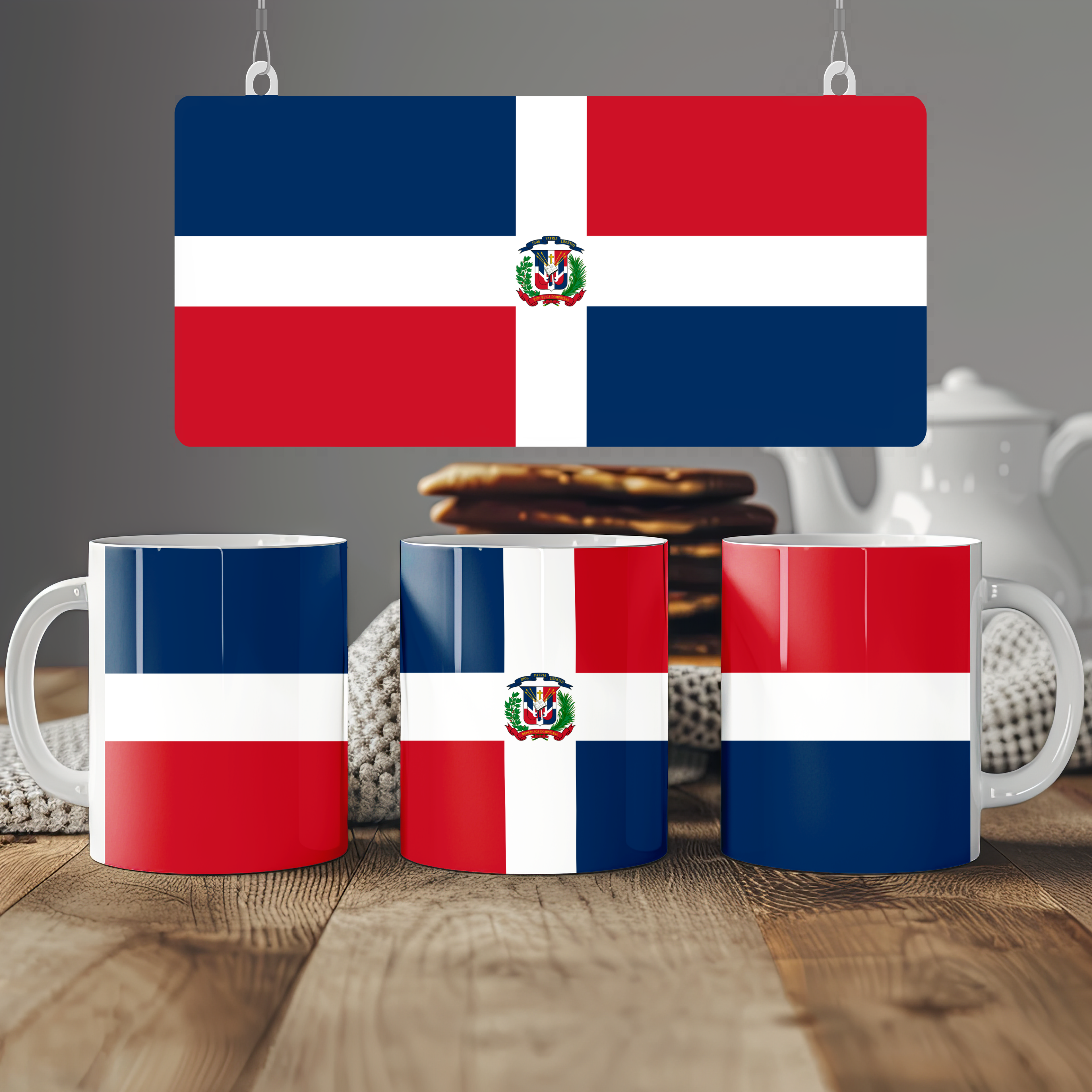 Dominican Republic Flag Mug | Patriotic Coffee Cup | Gift for Expats, Dominican Republic Heritage & Travelers