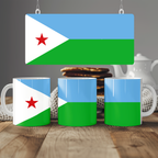 Djibouti Flag Mug | Patriotic Coffee Cup | Gift for Expats, Djibouti Heritage & Travelers