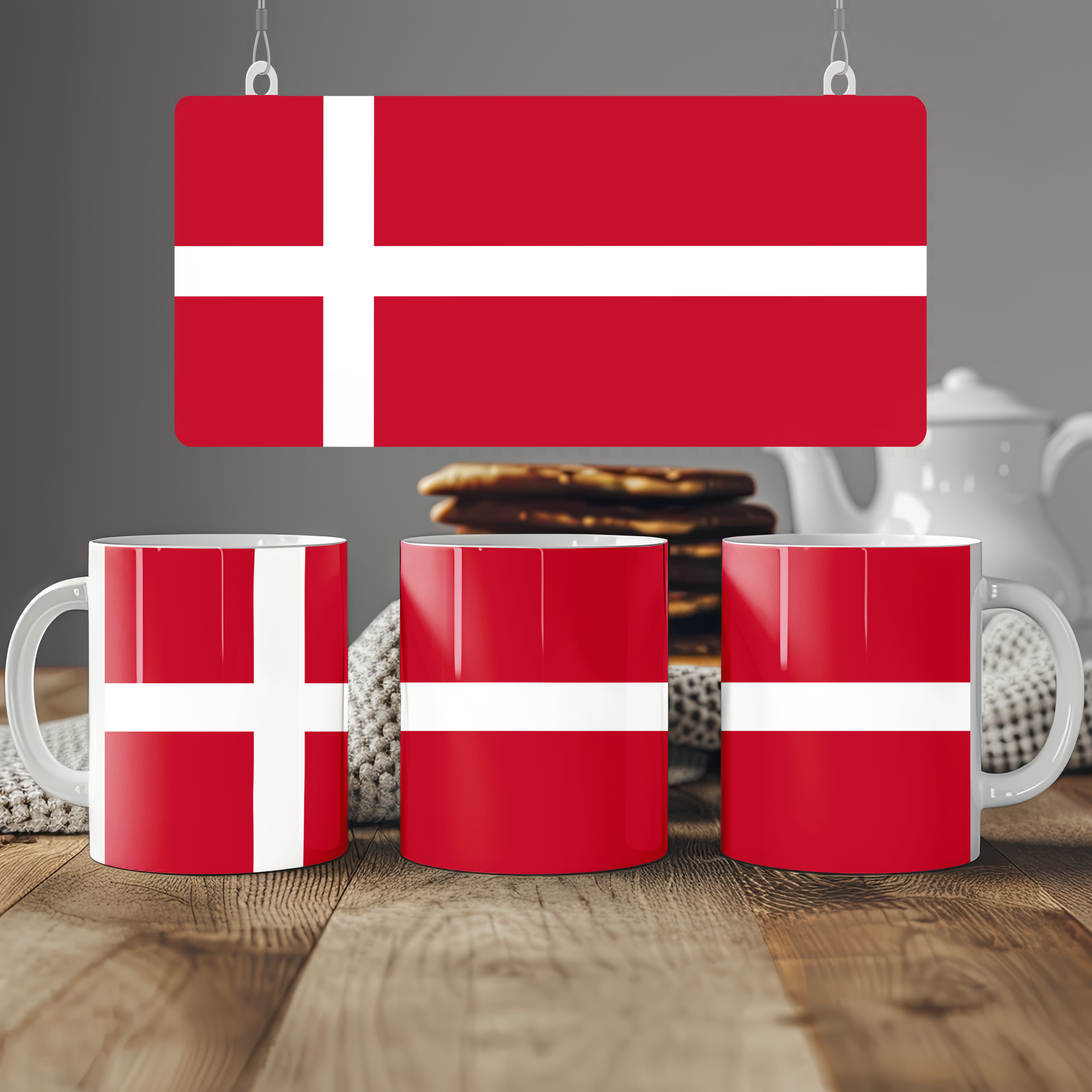 Denmark Flag Mug | Patriotic Coffee Cup | Gift for Expats, Denmark Heritage & Travelers