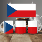 Czechia Flag Mug | Patriotic Coffee Cup | Gift for Expats, Czechia Heritage & Travelers
