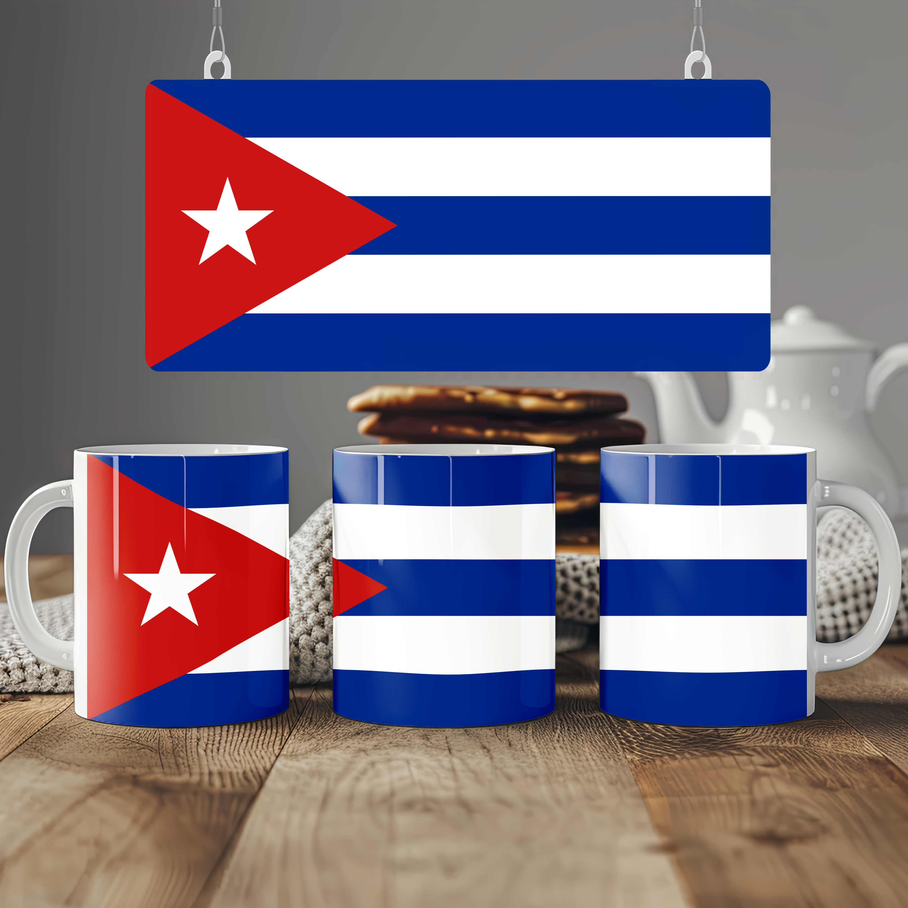 Cuba Flag Mug | Patriotic Coffee Cup | Gift for Expats, Cuba Heritage & Travelers
