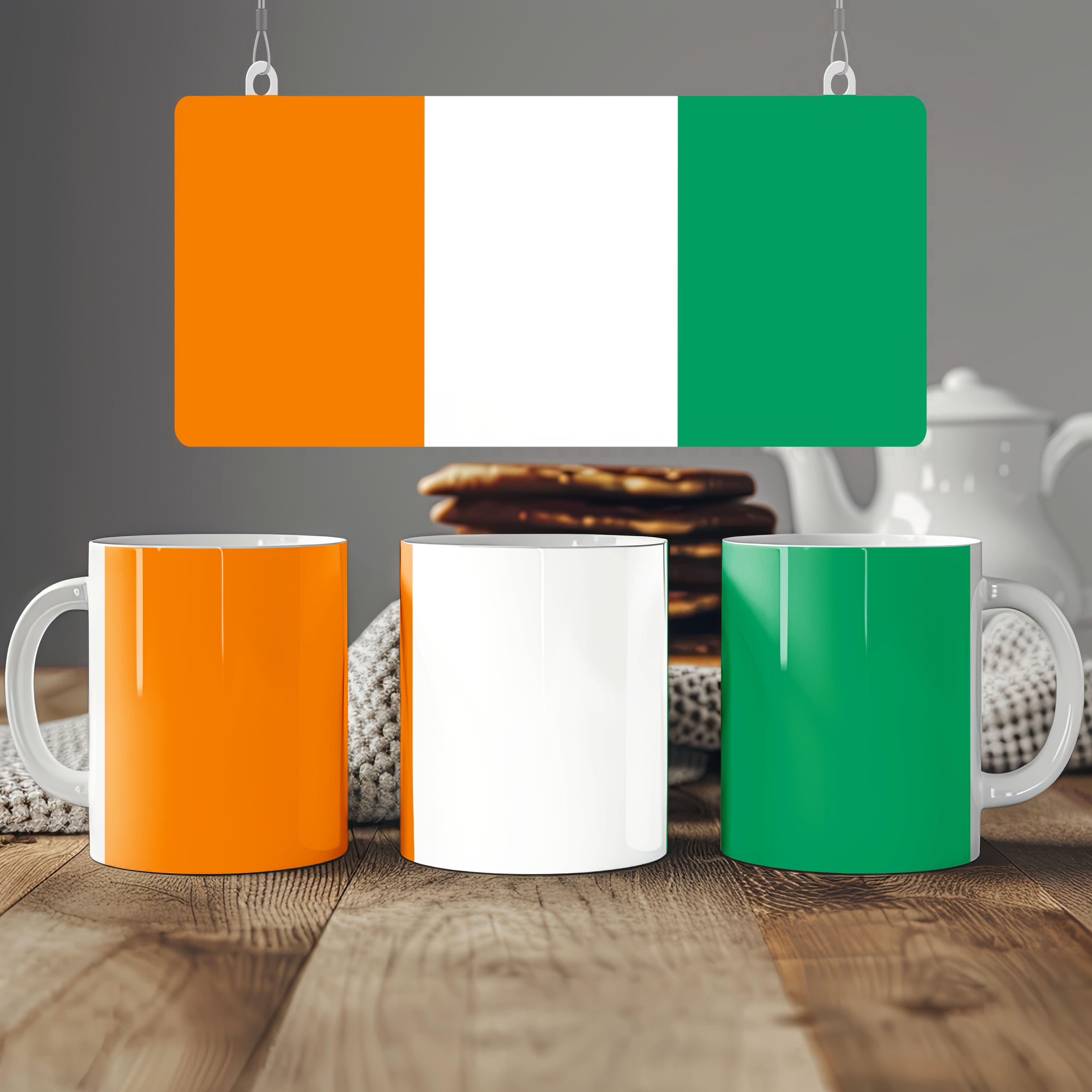 Côte d'Ivoire (Ivory Coast) Flag Mug | Patriotic Coffee Cup | Gift for Expats, Côte d'Ivoire (Ivory Coast) Heritage & Travelers