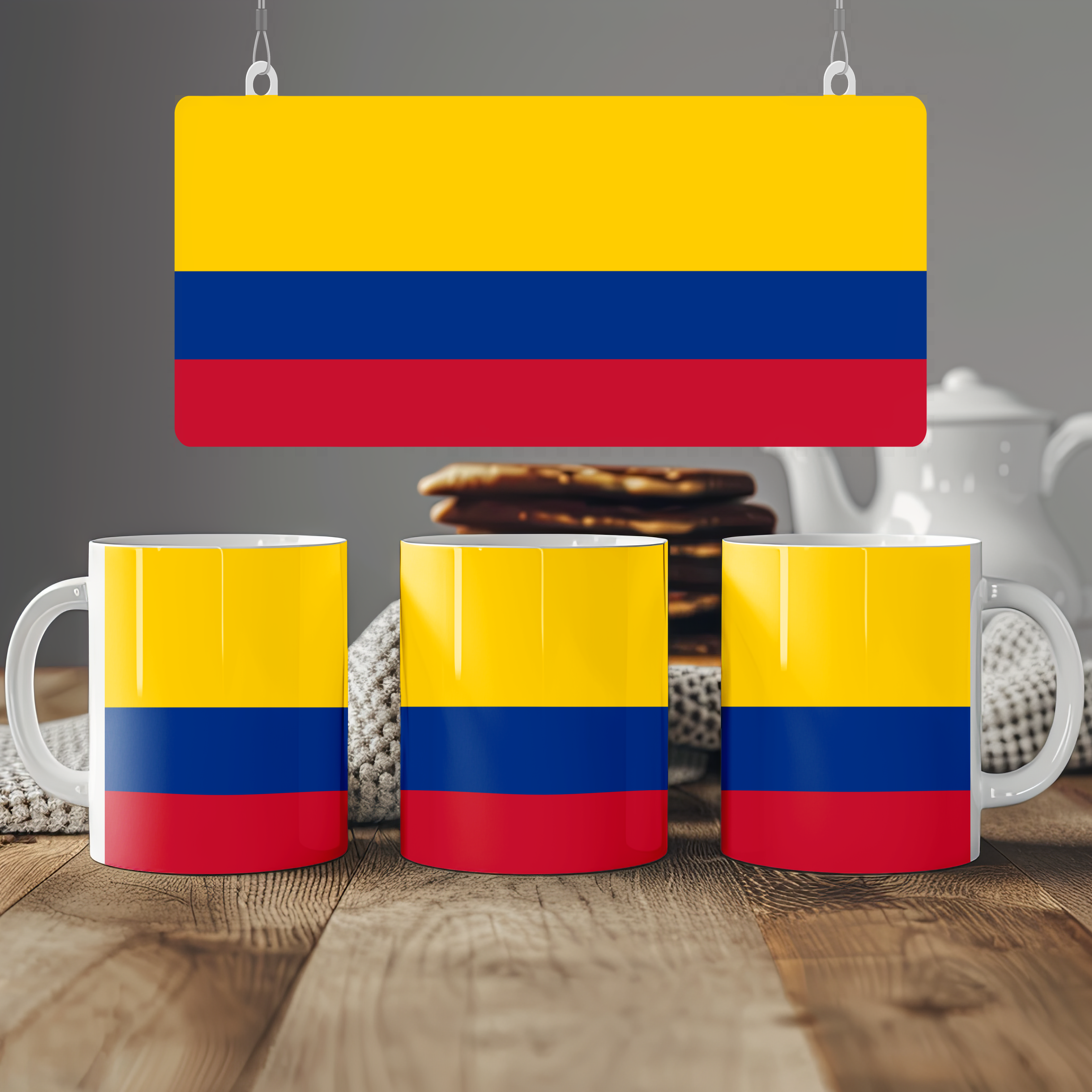Colombia Flag Mug | Patriotic Coffee Cup | Gift for Expats, Colombia Heritage & Travelers