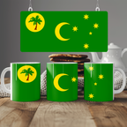Cocos Islands Flag Mug | Patriotic Coffee Cup | Gift for Expats, Cocos Islands Heritage & Travelers