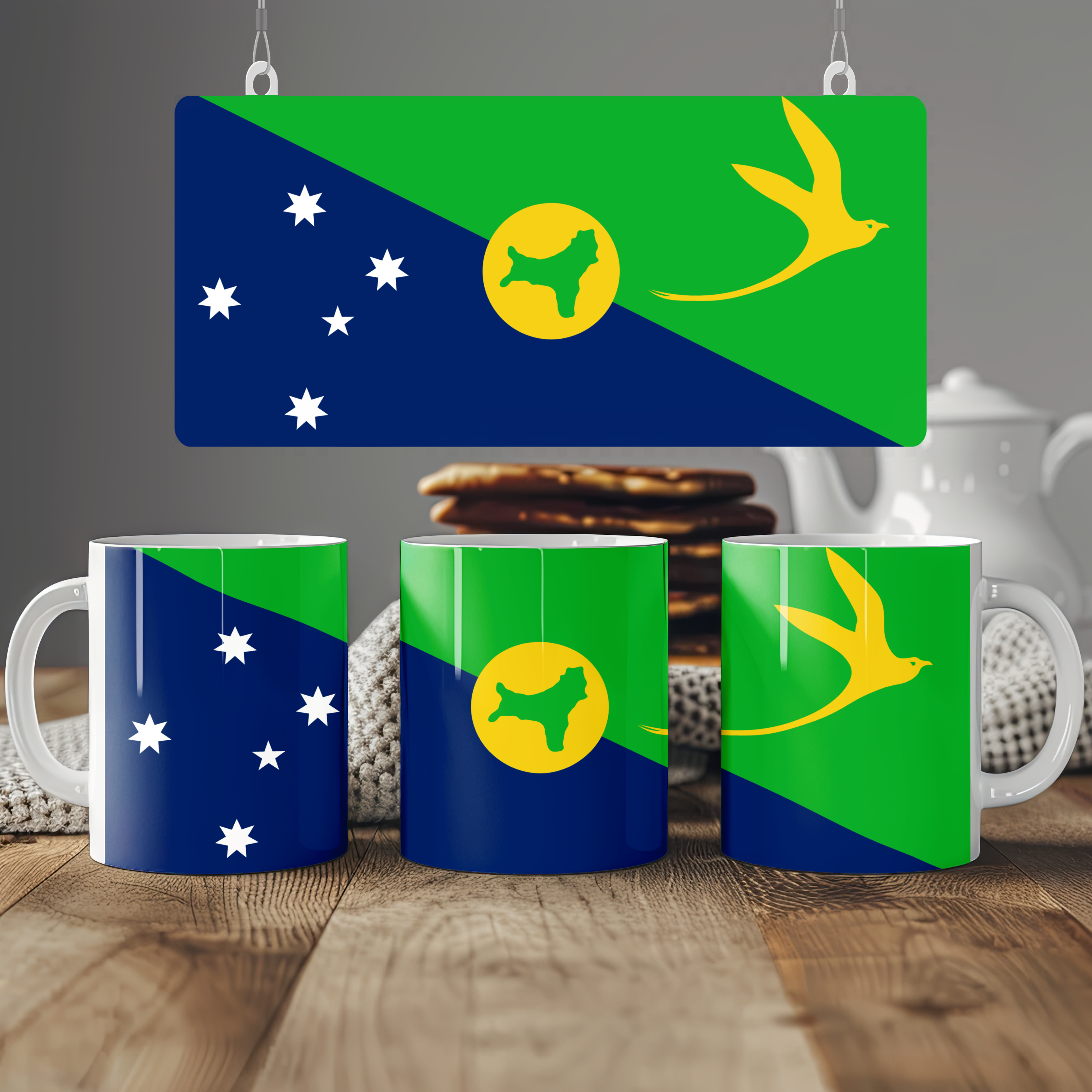 Christmas Island Flag Mug | Patriotic Coffee Cup | Gift for Expats, Christmas Island Heritage & Travelers