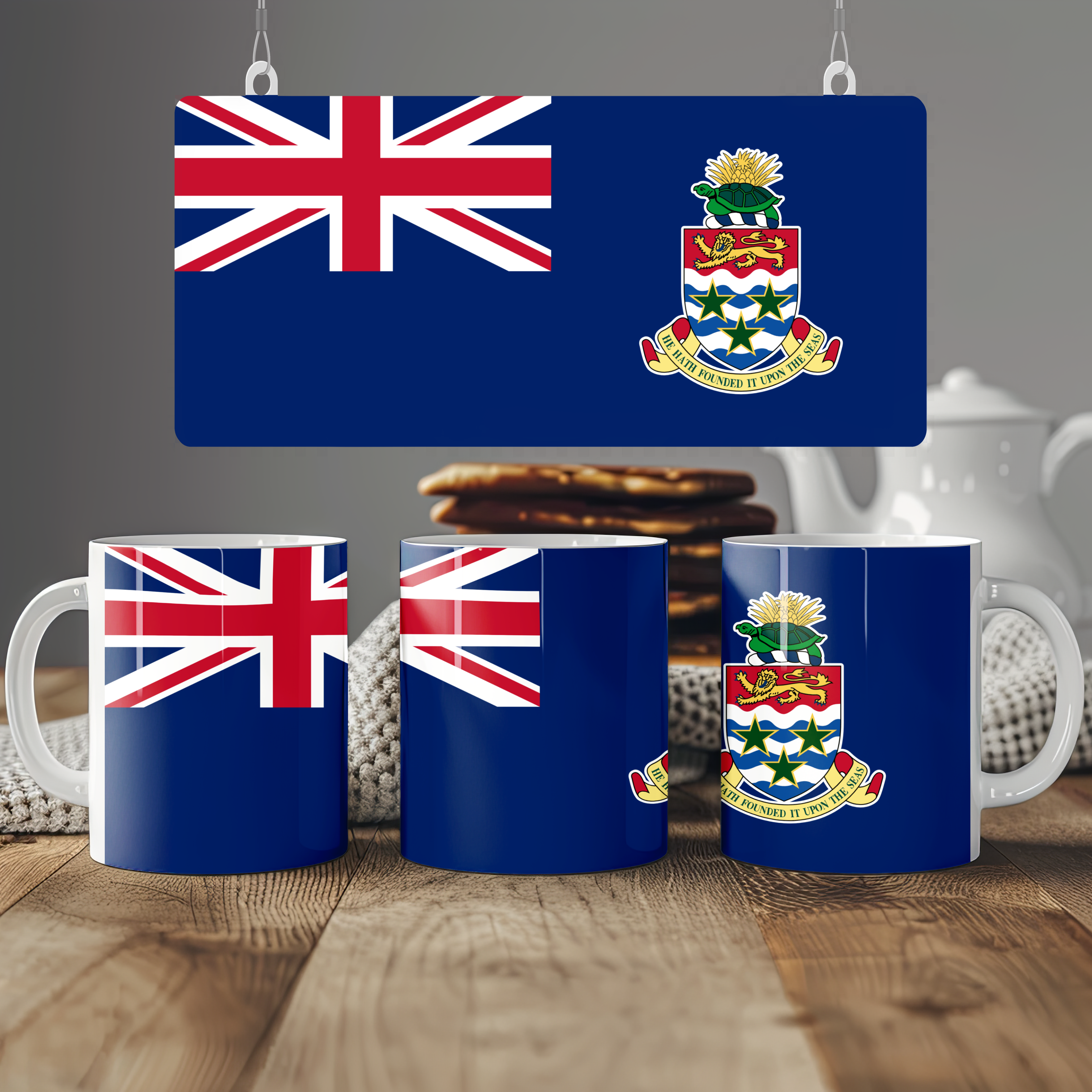 Cayman Islands Flag Mug | Patriotic Coffee Cup | Gift for Expats, Cayman Islands Heritage & Travelers