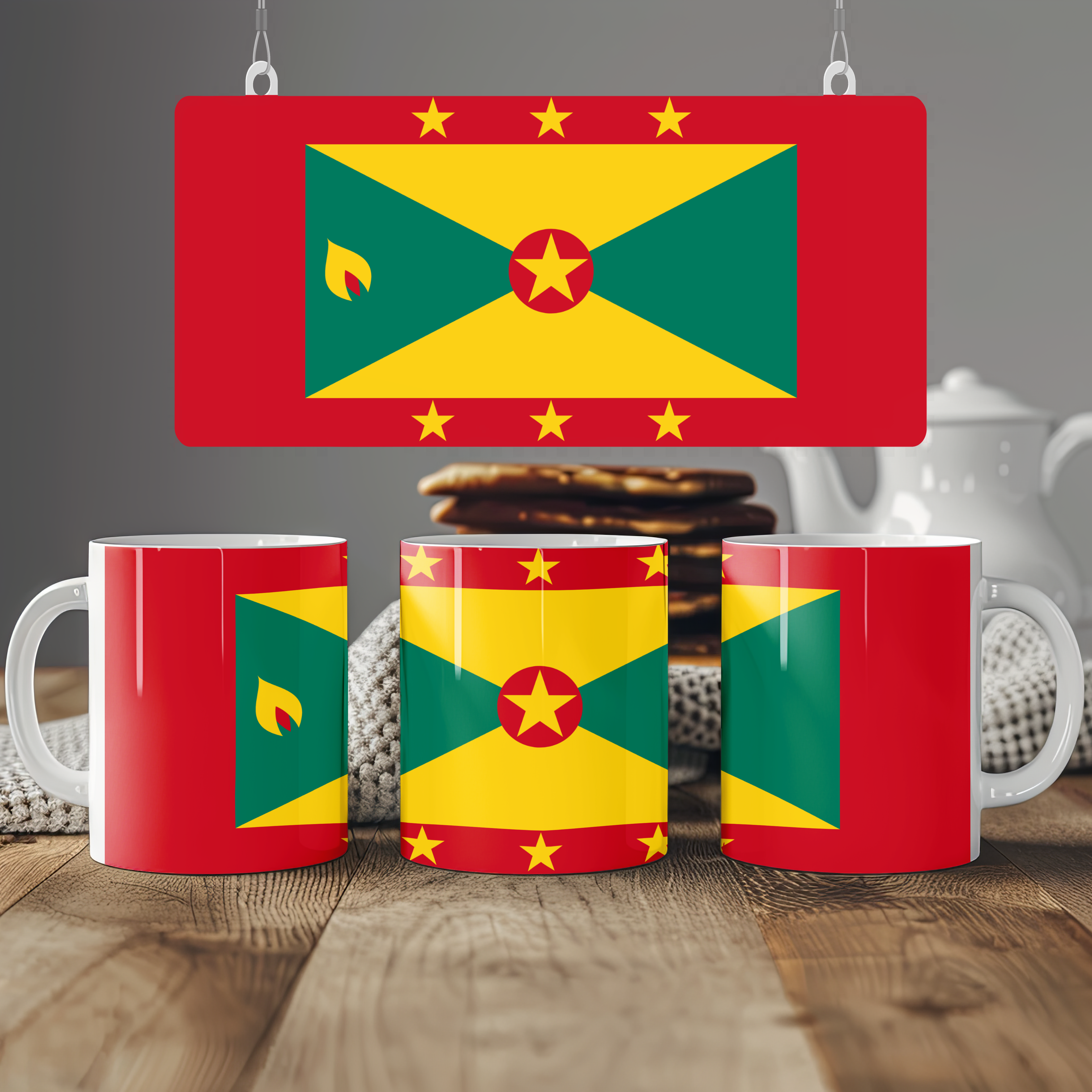 Grenada Flag Mug | Patriotic Coffee Cup | Gift for Expats, Grenada Heritage & Travelers