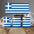 Greece Flag Mug | Patriotic Coffee Cup | Gift for Expats, Greece Heritage & Travelers