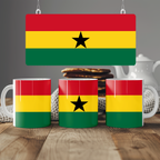 Ghana Flag Mug | Patriotic Coffee Cup | Gift for Expats, Ghana Heritage & Travelers