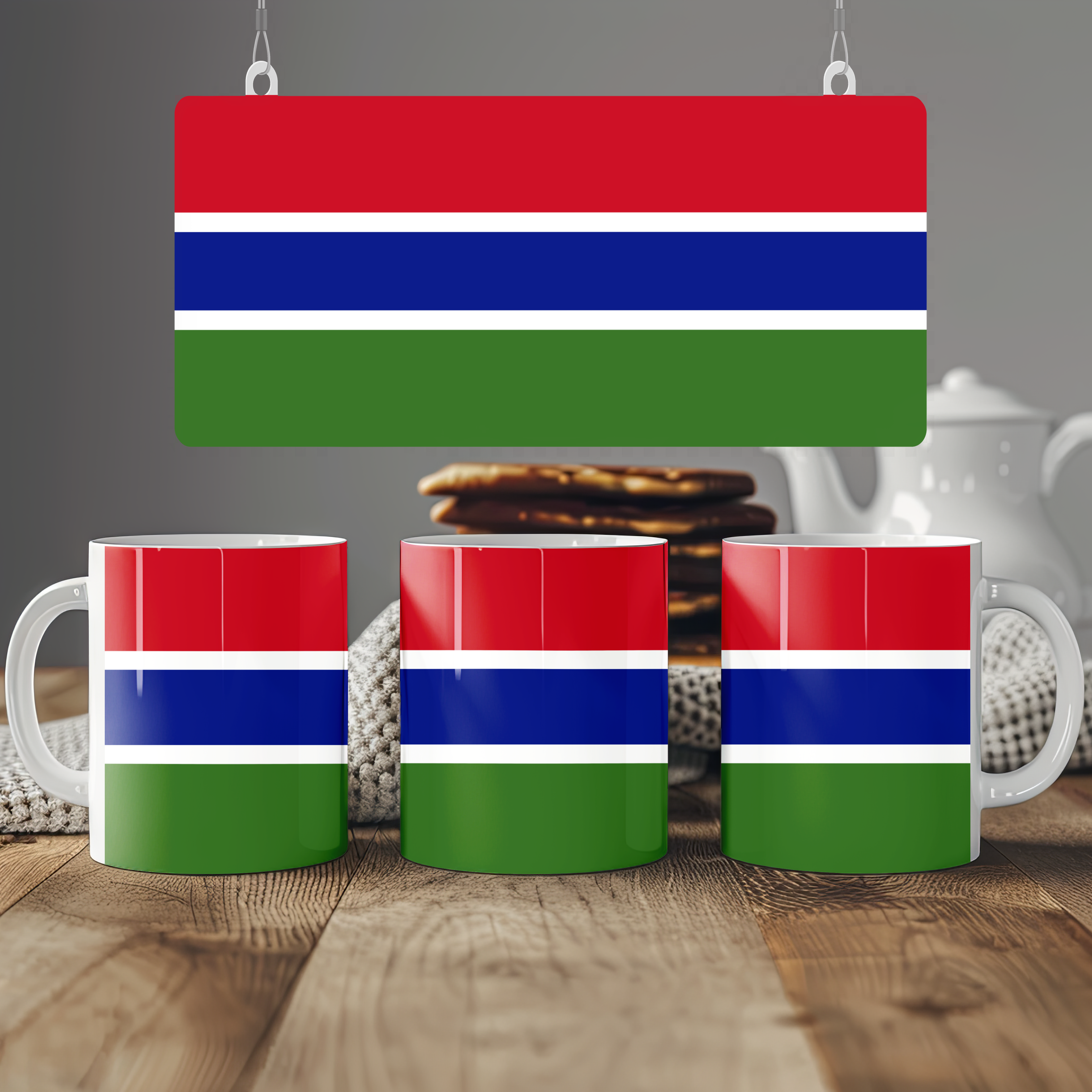 Gambia Flag Mug | Patriotic Coffee Cup | Gift for Expats, Gambia Heritage & Travelers