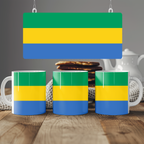 Gabon Flag Mug | Patriotic Coffee Cup | Gift for Expats, Gabon Heritage & Travelers
