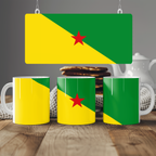 French Guiana Flag Mug | Patriotic Coffee Cup | Gift for Expats, French Guiana Heritage & Travelers