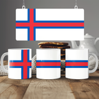 Faroe Islands Flag Mug | Patriotic Coffee Cup | Gift for Expats, Faroe Islands Heritage & Travelers
