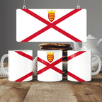 Jersey Flag Mug | Patriotic Coffee Cup | Gift for Expats, Jersey Heritage & Travelers