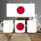 Japan Flag Mug | Patriotic Coffee Cup | Gift for Expats, Japan Heritage & Travelers