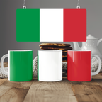 Italy Flag Mug | Patriotic Coffee Cup | Gift for Expats, Italy Heritage & Travelers