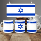 Israel Flag Mug | Patriotic Coffee Cup | Gift for Expats, Israel Heritage & Travelers