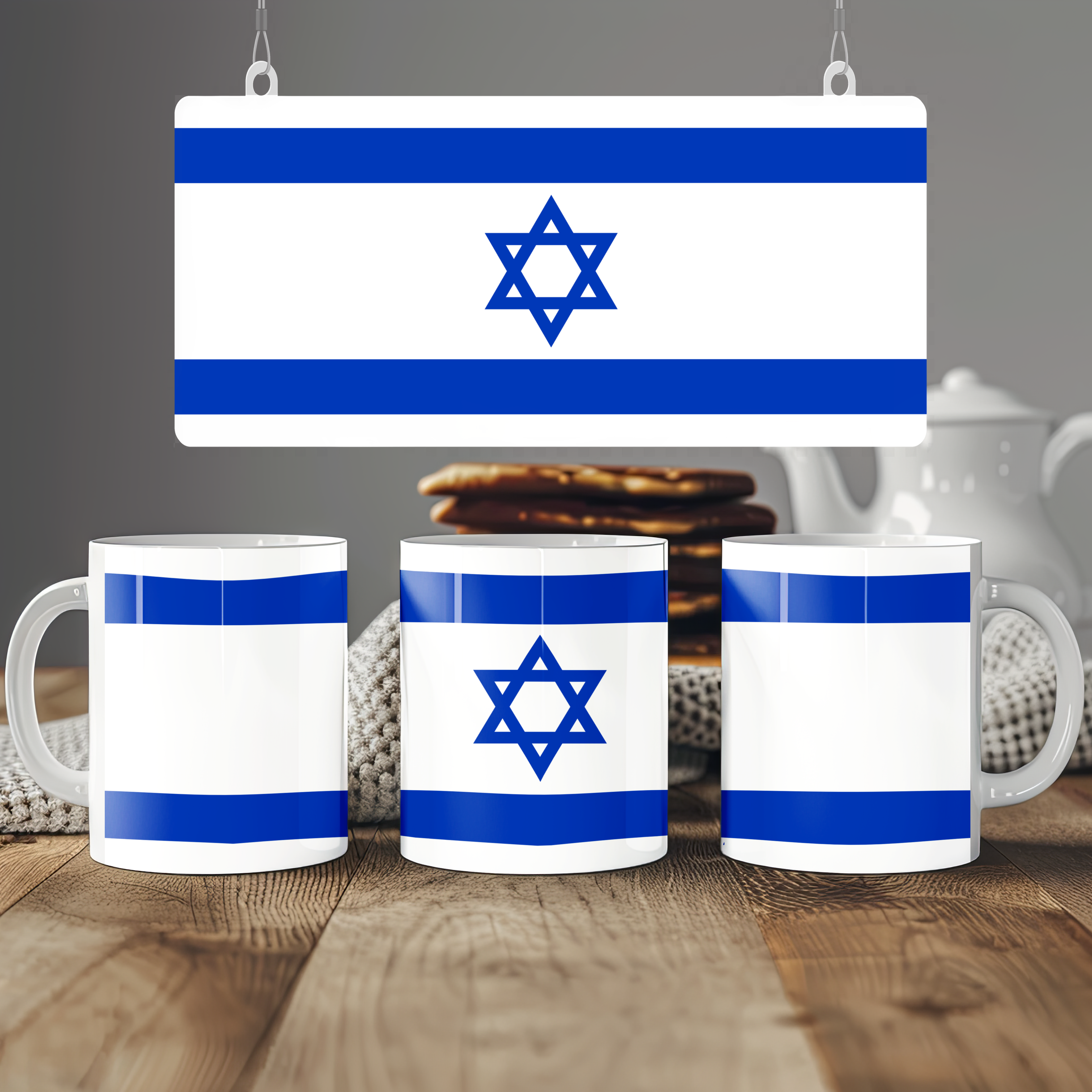 Israel Flag Mug | Patriotic Coffee Cup | Gift for Expats, Israel Heritage & Travelers