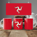 Isle of Man Flag Mug | Patriotic Coffee Cup | Gift for Expats, Isle of Man Heritage & Travelers
