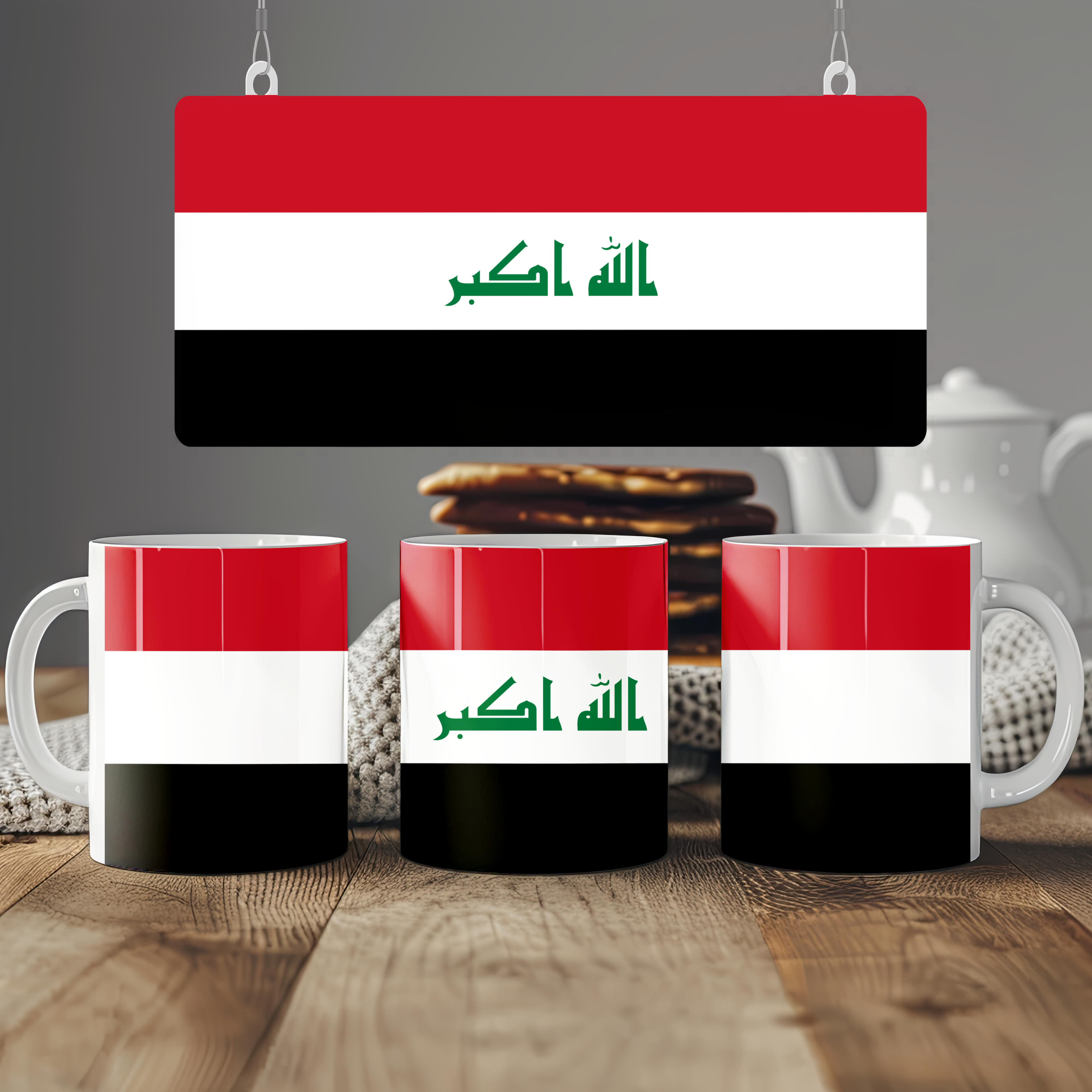 Iraq Flag Mug | Patriotic Coffee Cup | Gift for Expats, Iraq Heritage & Travelers