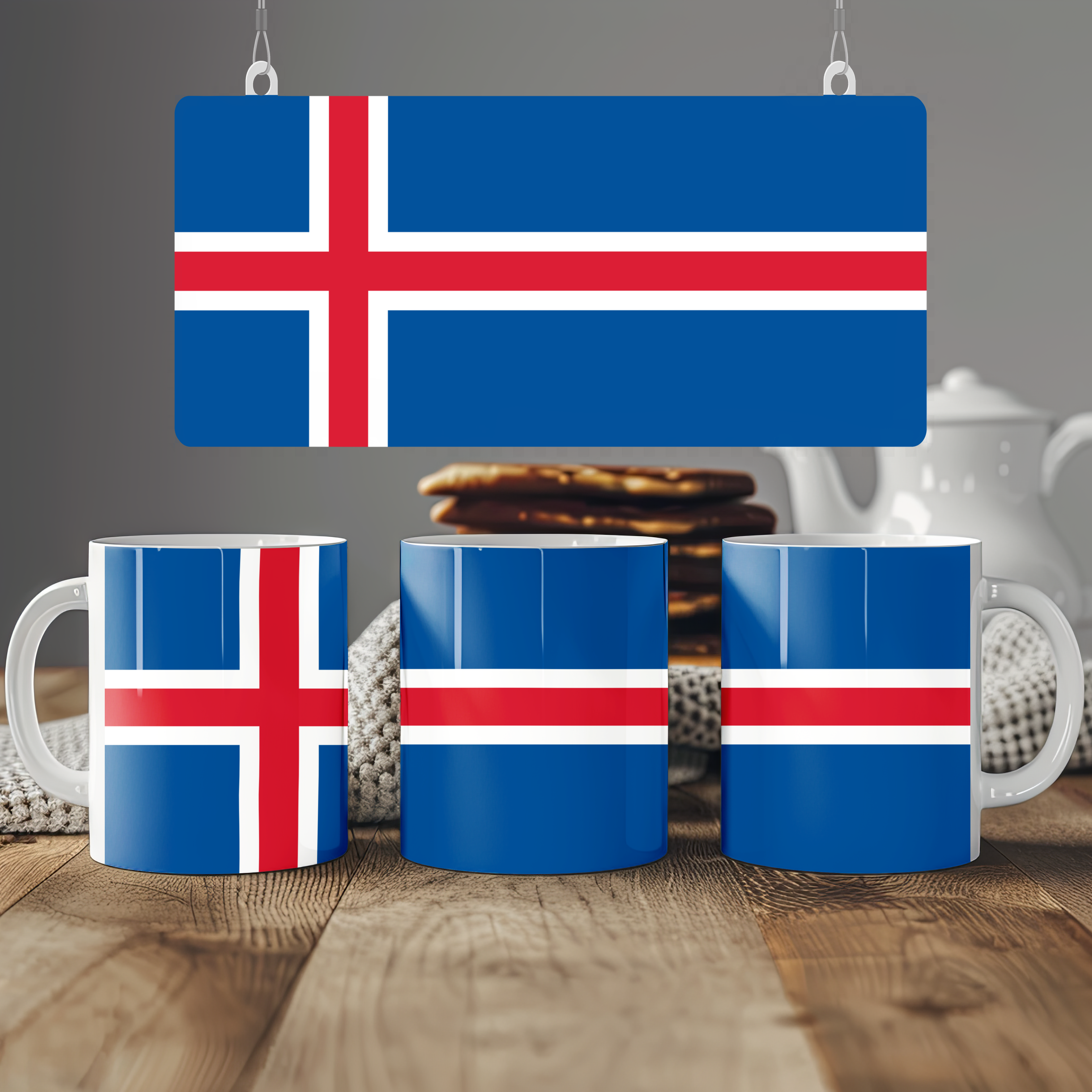Iceland Flag Mug | Patriotic Coffee Cup | Gift for Expats, Iceland Heritage & Travelers