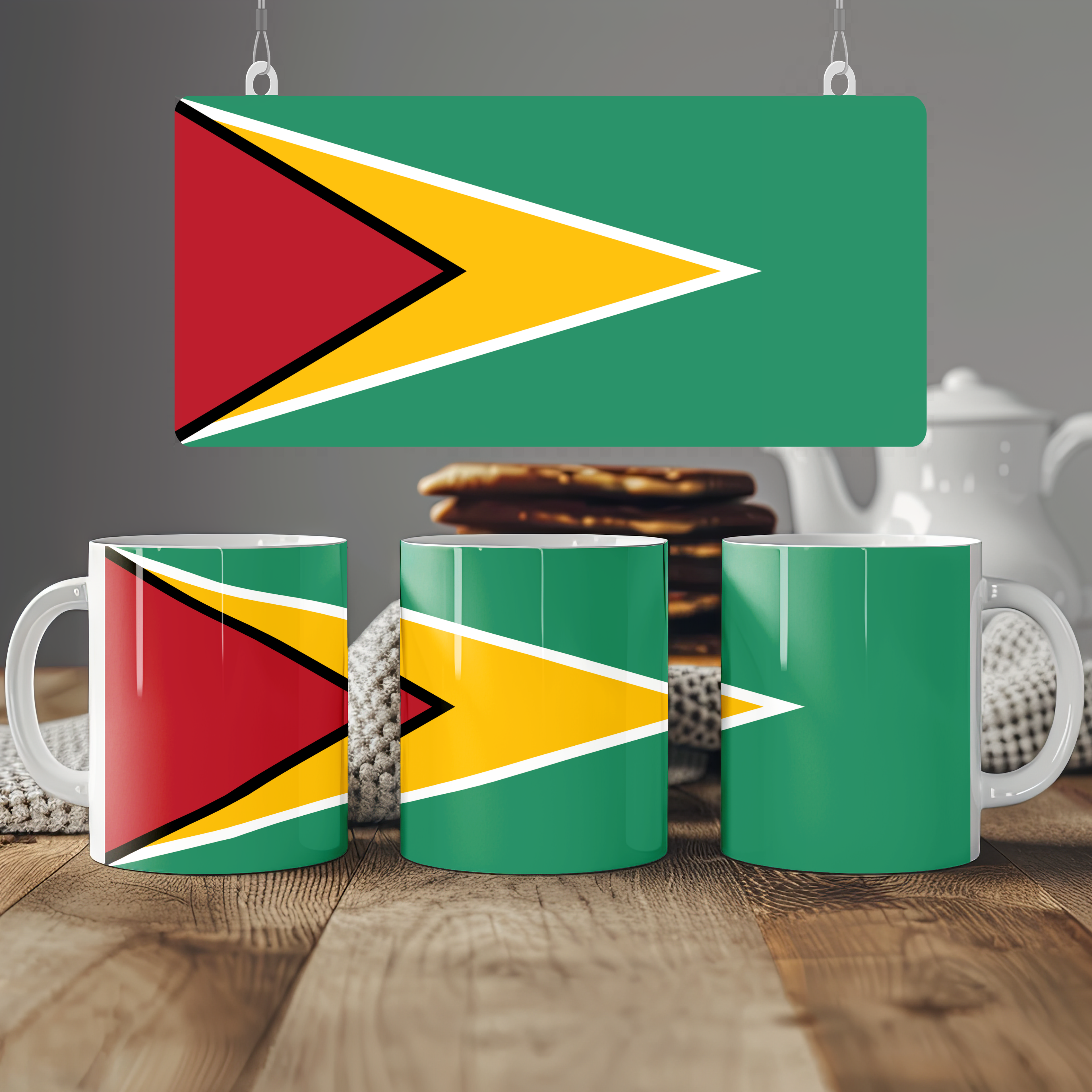Guyana Flag Mug | Patriotic Coffee Cup | Gift for Expats, Guyana Heritage & Travelers